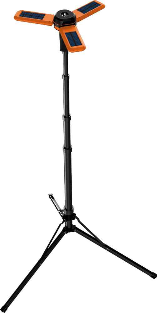 Мачта осветительная аккум. MAXPILER MTWL-05 (500/1200 Лм, 3,7В/2,6Ач, 3 модуля + фонарь, телескоп)