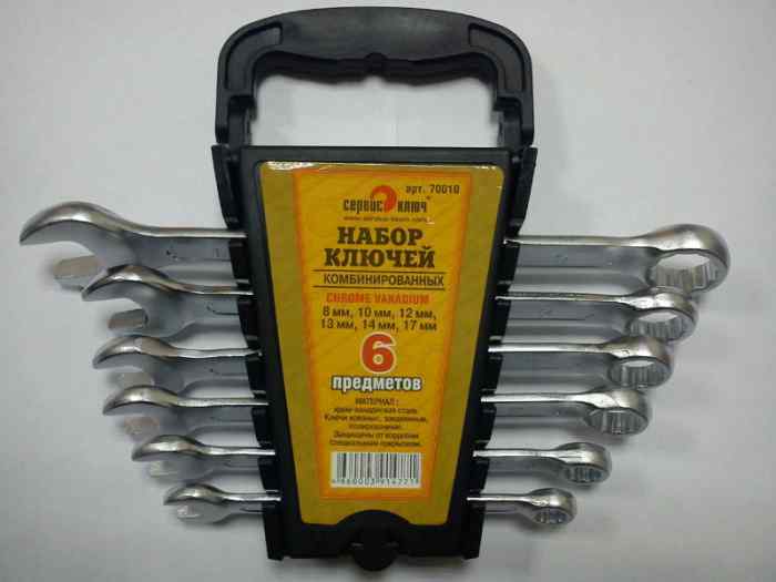 Набор ключей комбинированных КГК (размеры 8-17 6шт)CR-V PROFFI/СЕРВИС КЛЮЧ