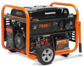 Генератор бензиновый DAEWOO GDA 8500E (1 фазный, 7.5/7.0 кВт, 30л., 83,5 кг, 18лс., эл.стартер) 
