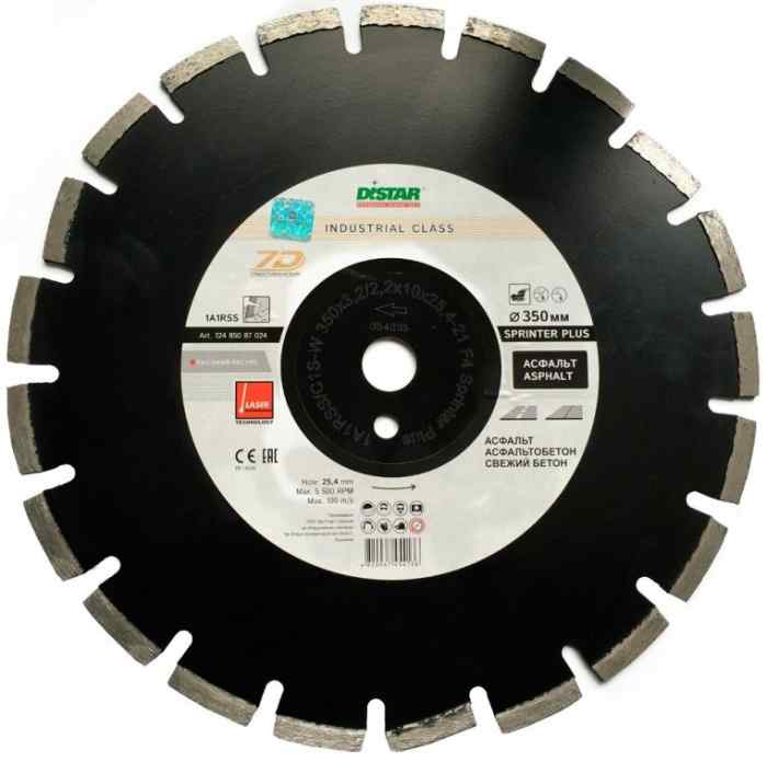 Диск алм. Sprinter Plus 400x3.5/2.5x10x25.4-24 F4 (асфальт) / Distar