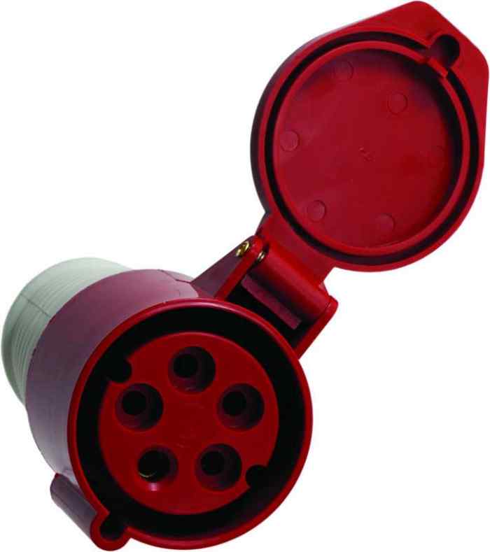 Розетка 215 переносная 16А 3Р+N+РЕ IP44 ИЭК