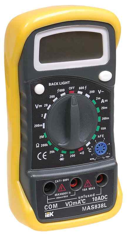 Мультиметр  цифровой  Master MAS838L IEK