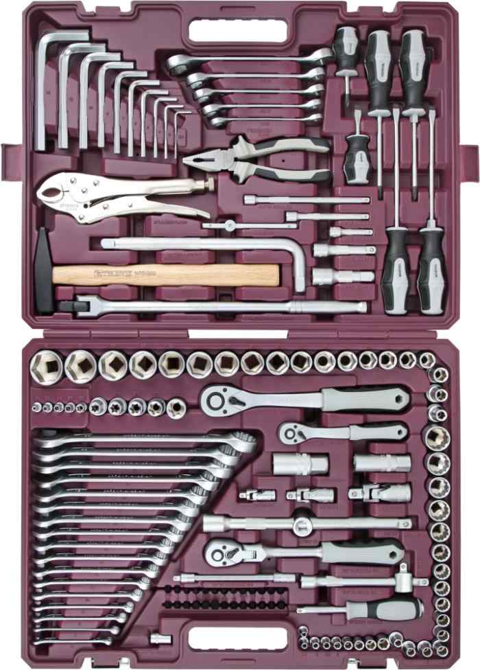 Набор инструмента универсальный 1/4", 3/8", 1/2"DR, 217 предметов Thorvik			