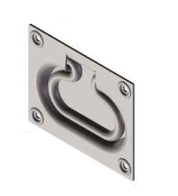 Ручка откидная для погреба 100*80  (скрытая) цинк 