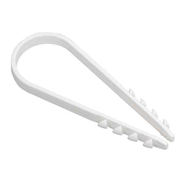 Дюбель хомут 11*18 белый (100шт) ИЭК 