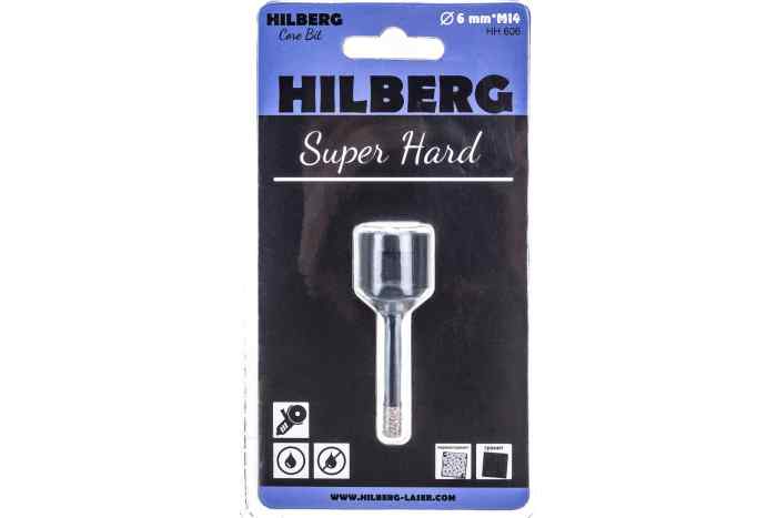 Алмазная коронка HILBERG Super Hard Ø6x35