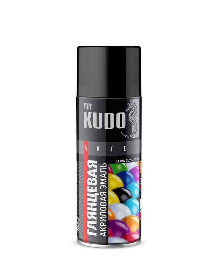 Эмаль универсальная акриловая satin бирюзовая 520 мл. RAL 5021 KUDO