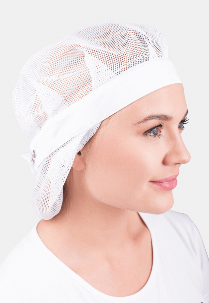 Колпак с сеткой белый