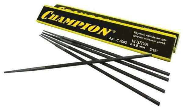 Напильник Champion для цепи 4,8мм 12шт