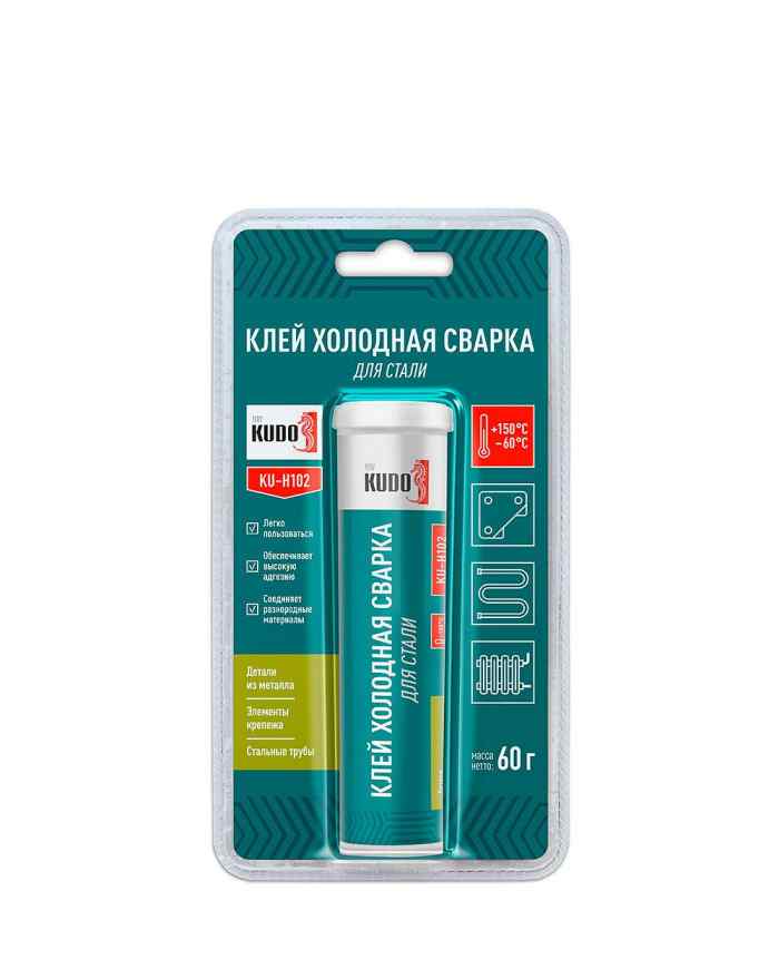 Клей "Холодная сварка" сталь 60 г. KUDO