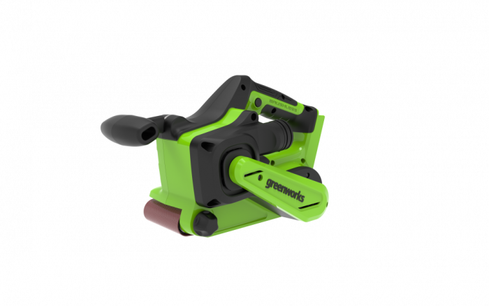 Ленточная шлифовальная машина бесщеточная аккумуляторная Greenworks G24BS, 24 В, без АКБ и ЗУ