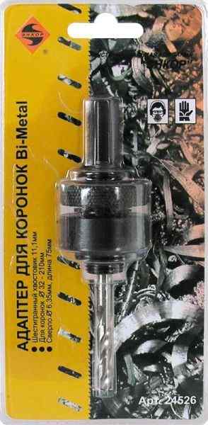 Адаптер для коронок Bi-Metal S3/8" ф32-210 мм / Энкор