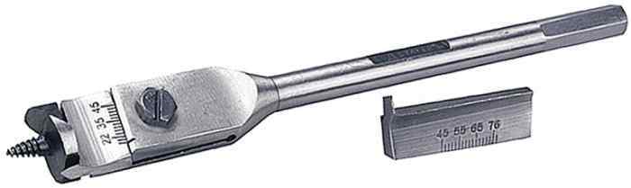 Сверло по дереву перовое регулируемое d 22-76 мм / STAYER