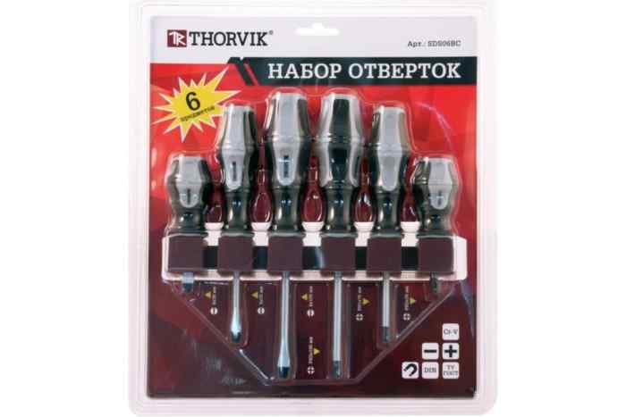 Набор отвёрток на держателе 6 предметов Thorvik