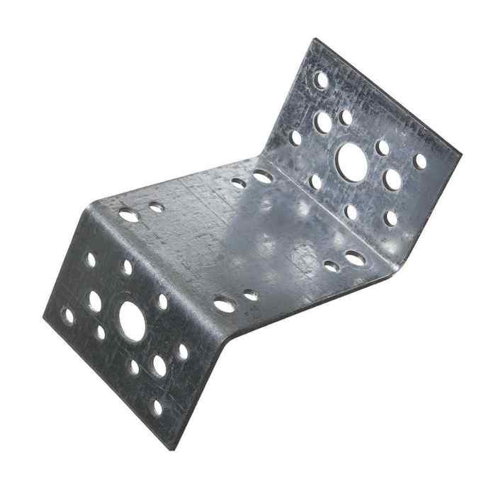 Уголок крепёжный Z-образный 45х90х45х65х2,0 мм