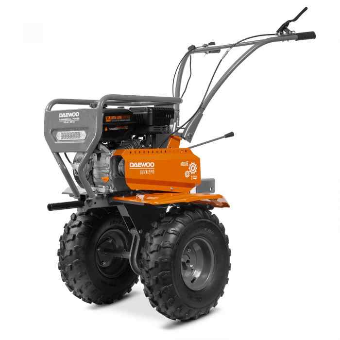 Мотоблок бензиновый DATM 6.2 PRO DAEWOO 6,25 кВт/8,5 л.с., 6в/2н, ширина 60см, глубина 30см