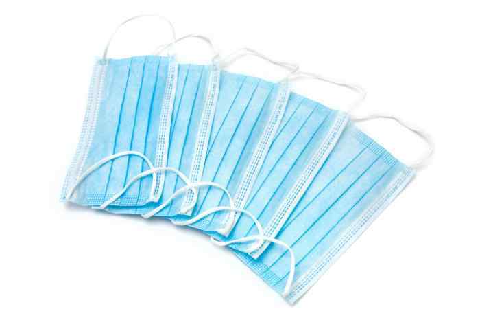 Маска одноразовая с фиксатором 3-х слойная