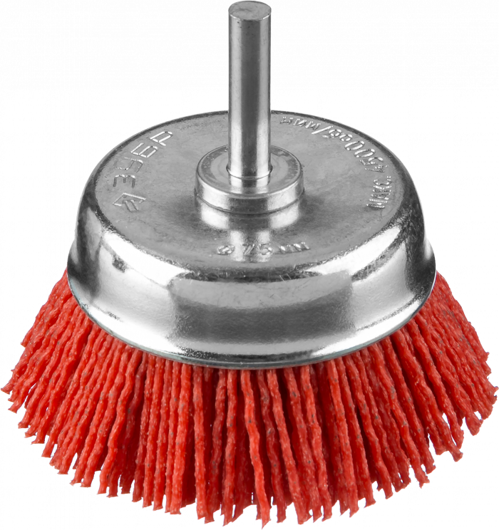 Щетка д/дрели чашка 50мм нейлон / ЗУБР