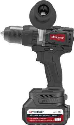Дрель-шуруповерт ударная аккум б/щ, BBID12160 (21В, 2*4А/ч, 160 Нм. 13 мм, кейс)Thorvik 