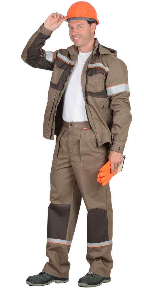 Костюм "СИРИУС-РОДОС" мужской: кур/бр. (с.коричневый/т.коричневый)