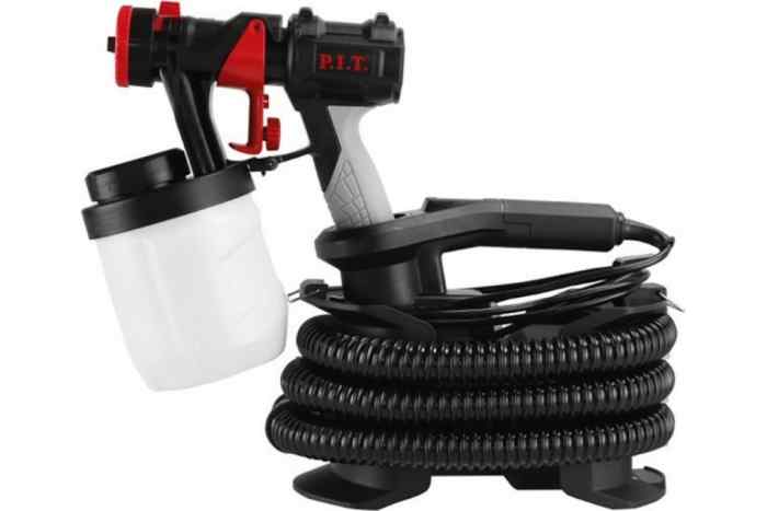 Краскораспылитель PSG3022-C (600 Вт,1000мл/мин, емк 900мл, возд. шланг 1,8м)  P.I.T.