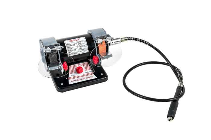 Станок точильный PBG75-C МАСТЕР (Ø75*20*10мм, 160 Вт, 0-11000 об/мин, гибкий вал-гравер)