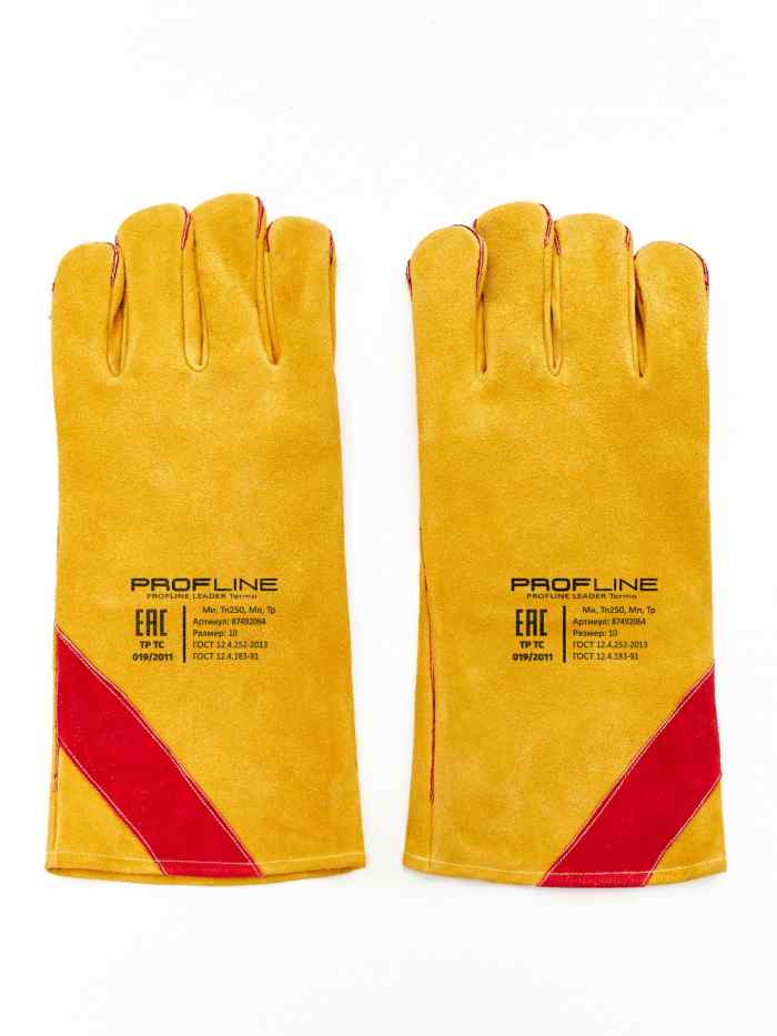 Краги спилковые PROFLINE LEADER Termo, KEVLAR 