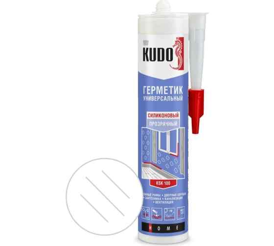 Герметик силиконовый универсальный прозрачный 280мл KUDO