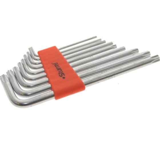 Ключи шестигранные TORX Cr-V 9шт., T9-T50, длинные Sturm