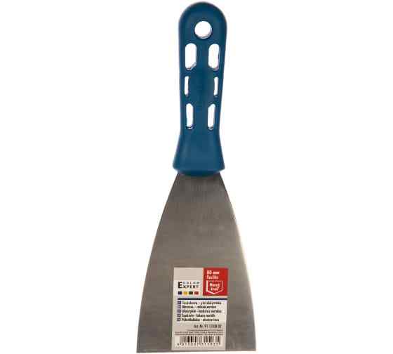 Шпатель 80 мм, пластик.ручка нержав.сталь COLOR EXPERT