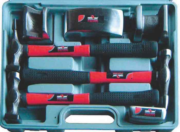 Набор рихтовочный 7 предметов/СЕРВИС КЛЮЧ