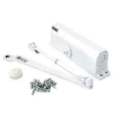 Доводчик дверной DC-180 WHITE (до 180кг) белый (9745)