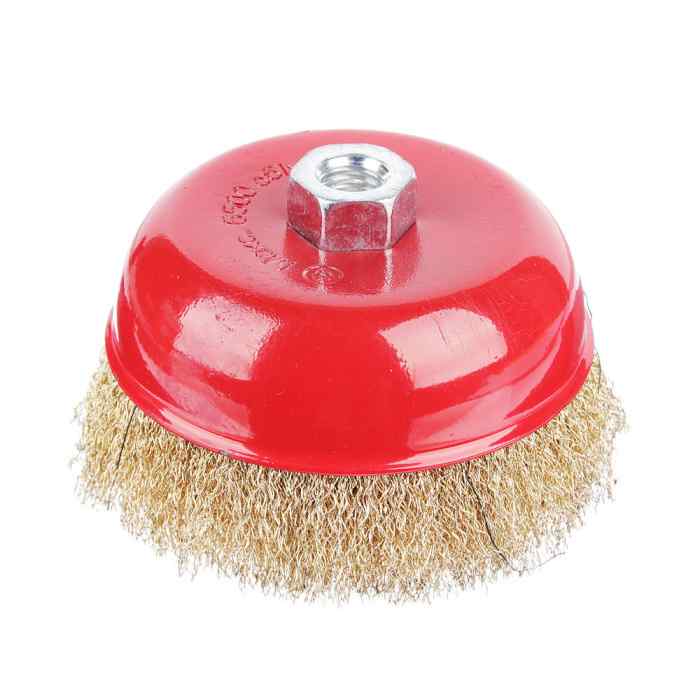 Щетка по металлу для УШМ 125*М14 чашка ЕРМАК