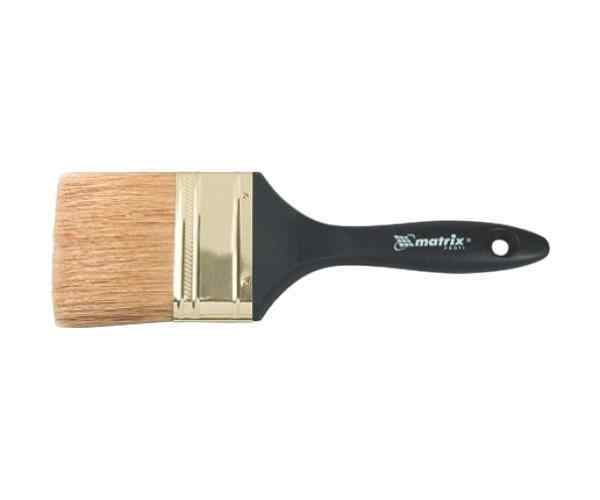 Кисть плоская "Профи" 2,5,натуральная щетина,пласт.ручка MATRIX