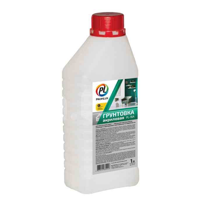 Грунт PL-16А акриловый для внутренних работ 1л Profilux