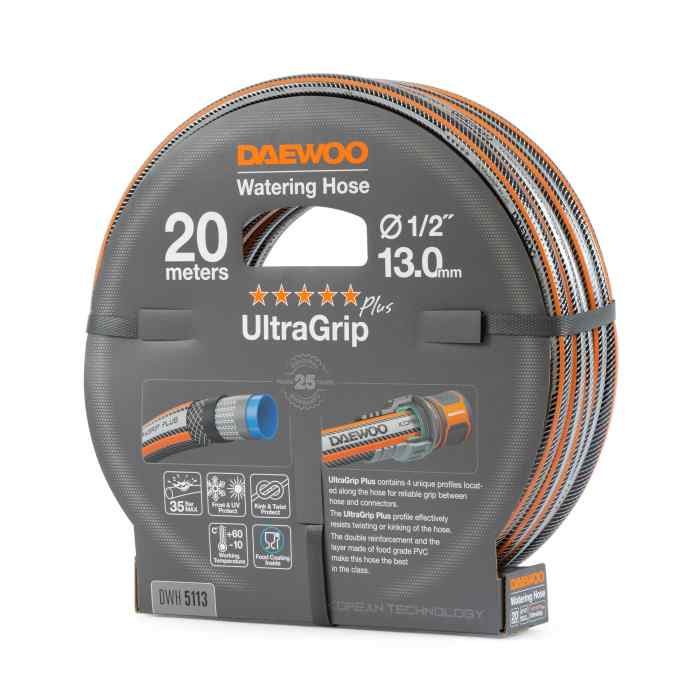 Шланг UltraGrip диаметр 1/2" (13мм), длина 20м DWH 5113 DAEWOO