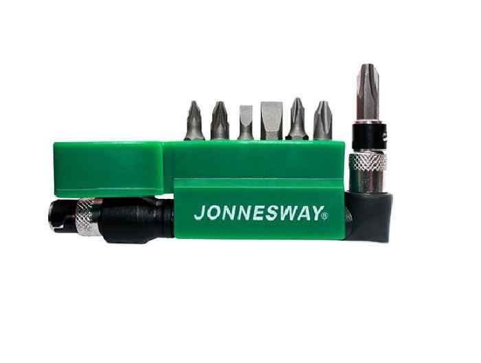 Набор вставок PH (1, 2, 3) и шлиц 4, 7 мм 1/4" 8пр/JONNESWAY