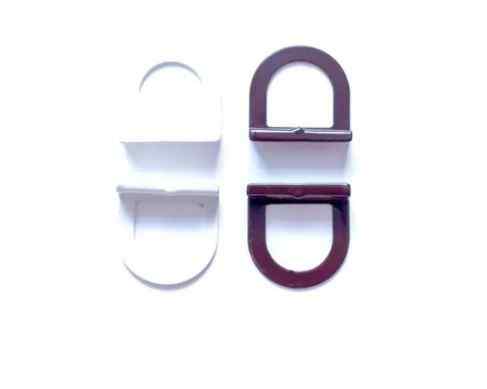 Ручка москитной сетки металл. белая  (2 шт.)