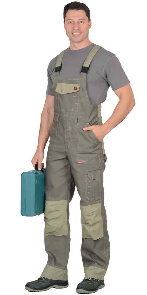 Полукомбинезон "Вест-Ворк" т. оливковый 275г/м2