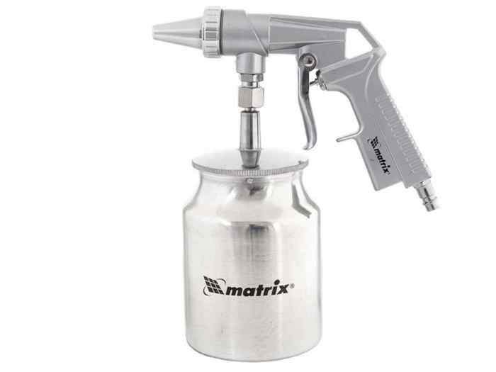 Пистолет пескоструйный Matrix с нижним бачком, пневматический  (4бар, 230л/мин) 
