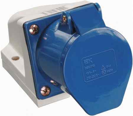 Розетка 123 настенного монтажа 32А 2P+РE  ИЭК