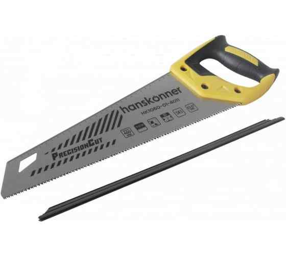 Ножовка по дереву, 400мм, 11-12 TPI, SK5, 3D зуб, чистый рез, Hanskonner
