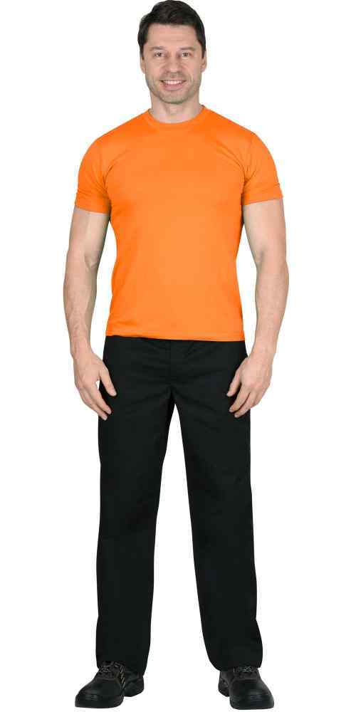Футболка оранжевая хлопок 160 г/м 