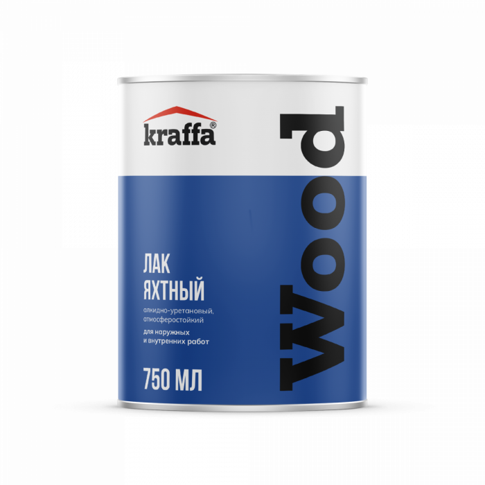 Лак яхтный глянцевый 2,7л Kraffa