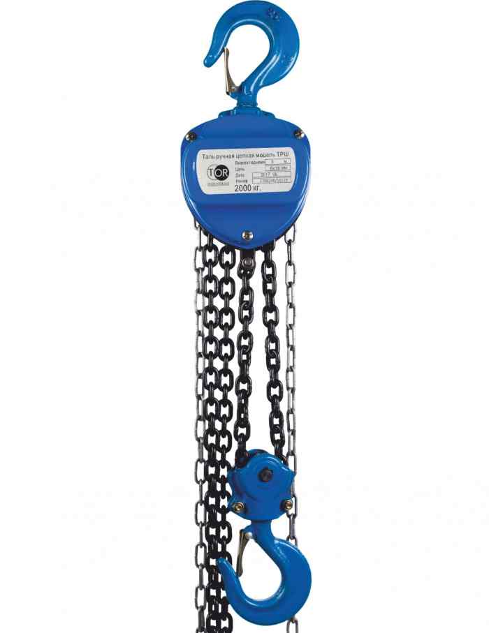 Таль ручная шестеренная TOR ТРШ 5т*6м