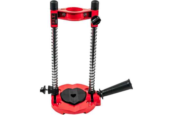 Стойка для дрели P0010002 (диаметр крепления 40мм, рег-ка угла и гл.сверления, фикс.глуб.сверления)