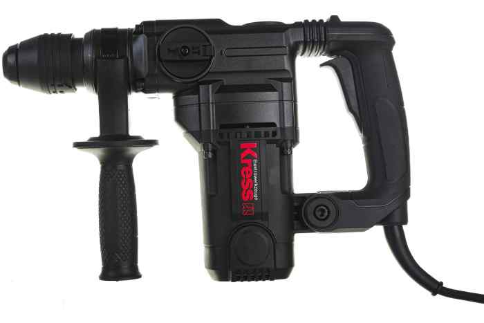 Перфоратор SDS-Plus KRESS KU330 (220В, 1100Вт, 5.0Дж, 4100уд/мин, 900об/мин, 2режима, 26мм)