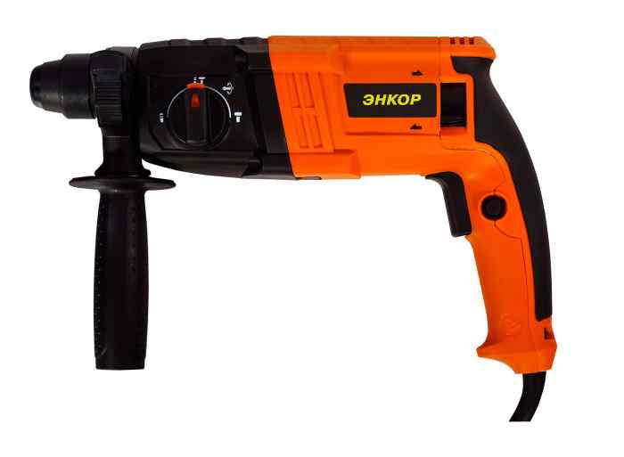 Перфоратор ПЭ-650/24Э Энкор (sds-plus 650Вт; 2,3 Дж; 3режима)