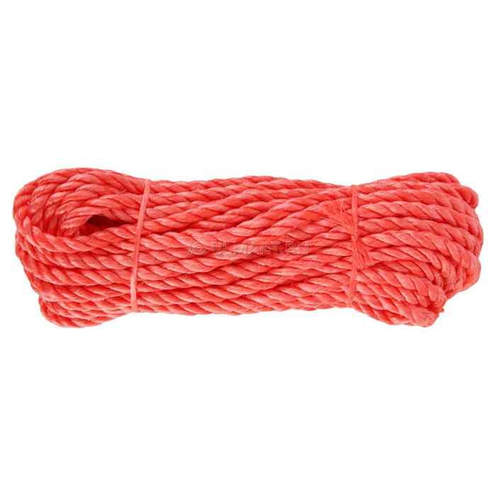 Шнур полиамидный крученый 8 мм 3 пряди, разрывная нагрузка 1100 кг Бухта 140м