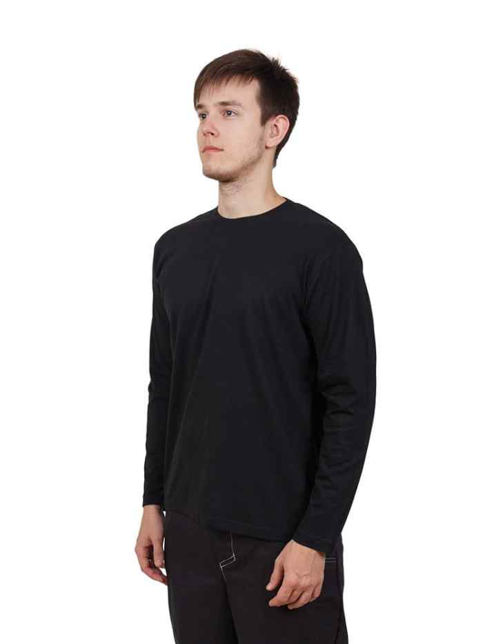 Футболка с длинным рукавом черная